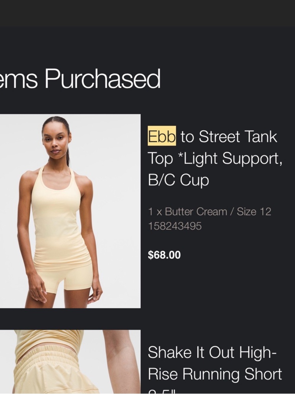 lululemon athletica Ebb to Street Tank Top - Butter Cream